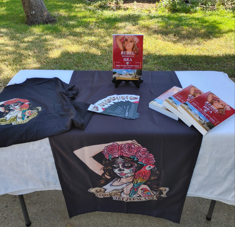 Custom Table Runner Design – Full Color Fabric for Author Events & Promotions