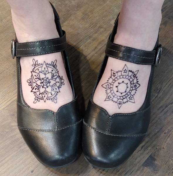 Henna Small 3x3 Tattoo