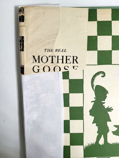 Mother Goose Rand McNally 1936 Vintage Illustrated Hardcover Book with Dust Jacket