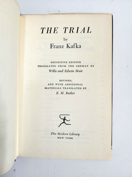 Kafka’s The Trial – 1956 Modern Library Hardcover w/ Dust Jacket – Existential Classic