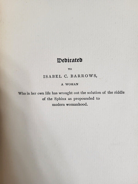 1883 THE MODERN SPHINX AND SOME OF HER RIDDLES 1st Edition MJ Savage Hardcover