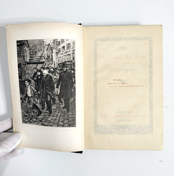 1887 “The Idyll and the Epic” by Victor Hugo – Gilt-Edged Classic from the Les Misérables Series