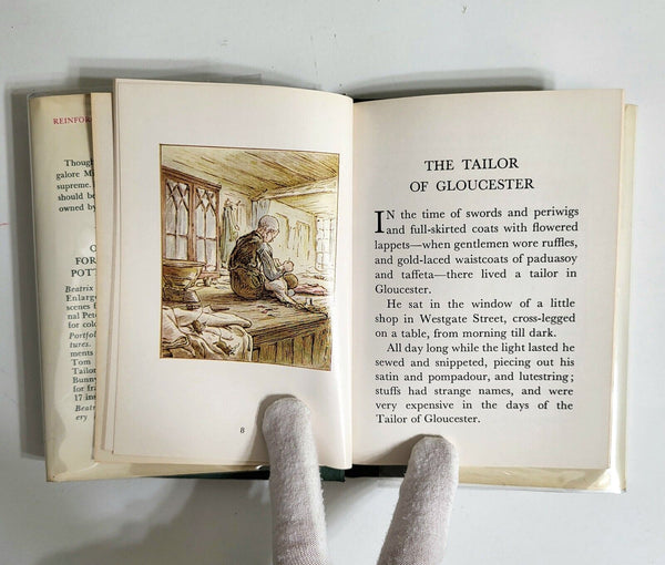 First American Edition Beatrix Potter's "The Tailor of Gloucester" – 1931 Renewed, F. Warne & Co., with Dust Jacket