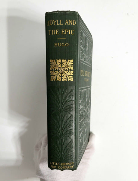 1887 “The Idyll and the Epic” by Victor Hugo – Gilt-Edged Classic from the Les Misérables Series
