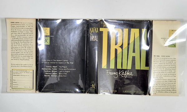 Kafka’s The Trial – 1956 Modern Library Hardcover w/ Dust Jacket – Existential Classic