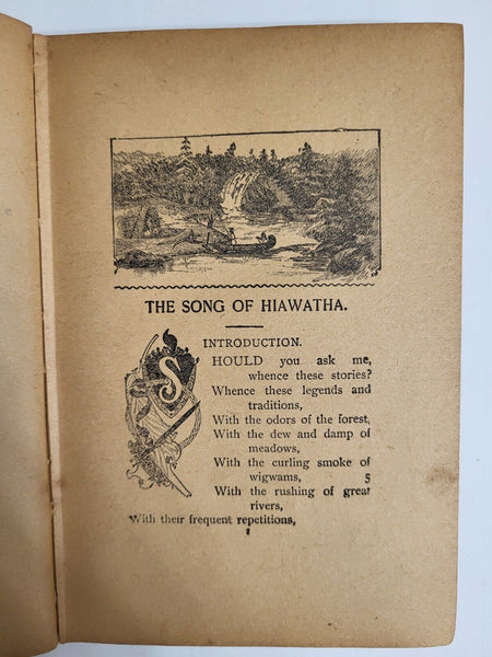 1898 HIAWATHA Longfellow Minnehaha Edition Hardcover