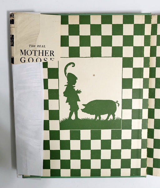 Mother Goose Rand McNally 1936 Vintage Illustrated Hardcover Book with Dust Jacket