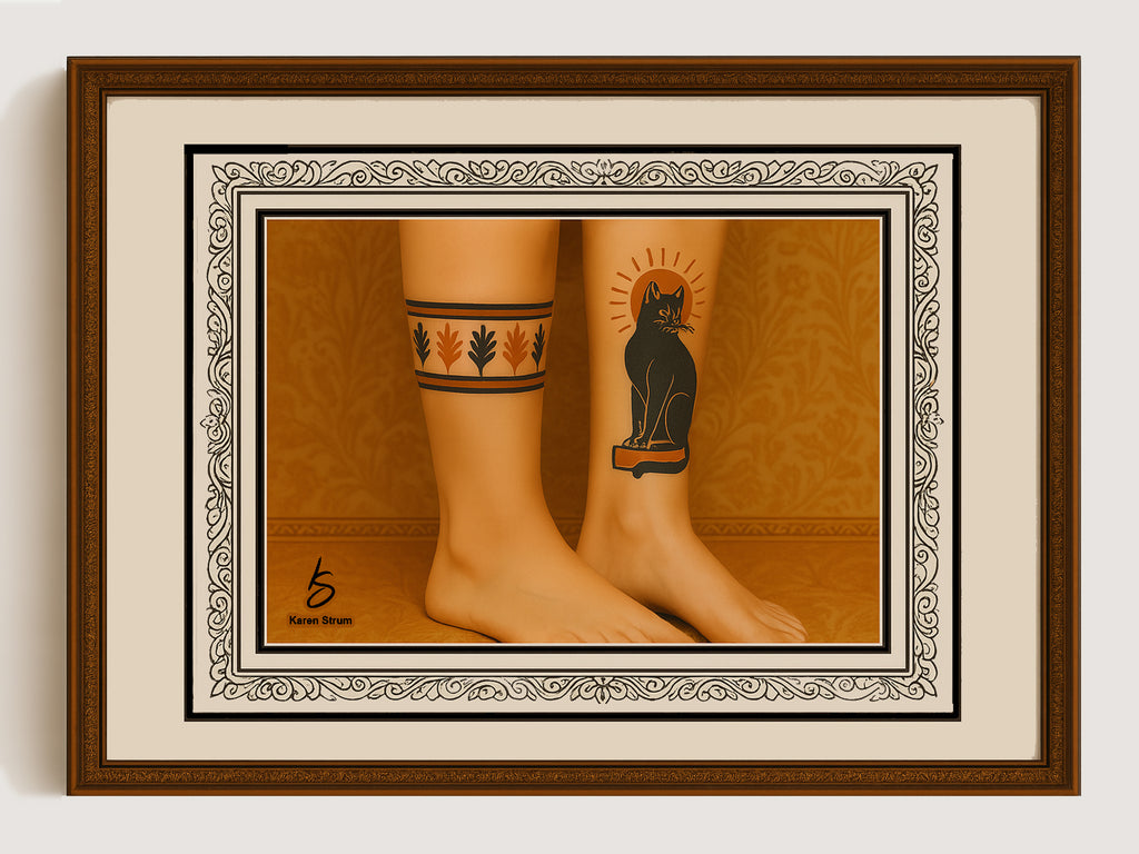 Behemoth the Cat – Tampa Bay Henna Tattoo, Art Print, or Note Cards | Inspired by The Master and Margarita