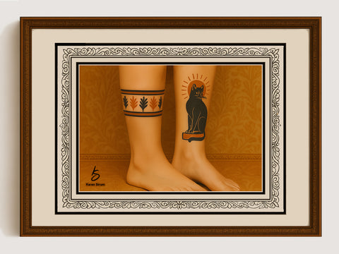 Behemoth the Cat – Tampa Bay Henna Tattoo, Art Print, or Note Cards | Inspired by The Master and Margarita
