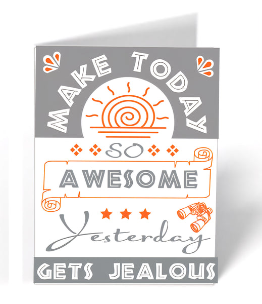 Custom Letterpress Greeting Card Design with Color Separations