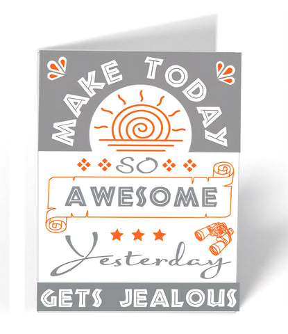 Custom Letterpress Greeting Card Design with Color Separations