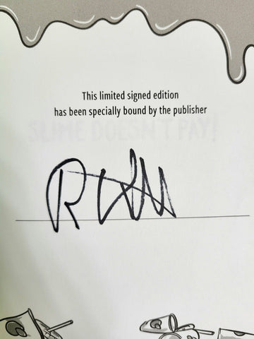 2023 Signed SLIME DOESN'T PAY R.L. Stine Limited Edition Hardcover
