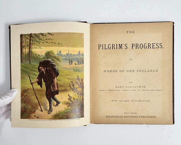 189 PILGRIM'S PROGRESS One Word Syllable Hardcover Illustrated
