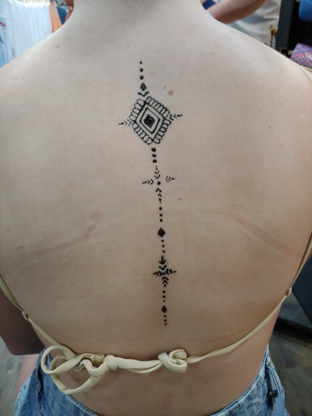 Henna Narrow 3x6 Tattoo