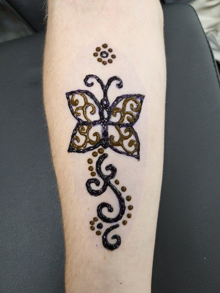 Henna Narrow 3x6 Tattoo