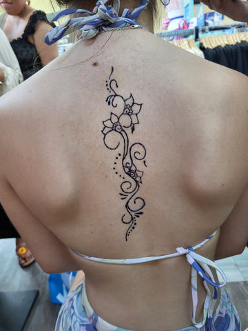 Henna Narrow 3x6 Tattoo