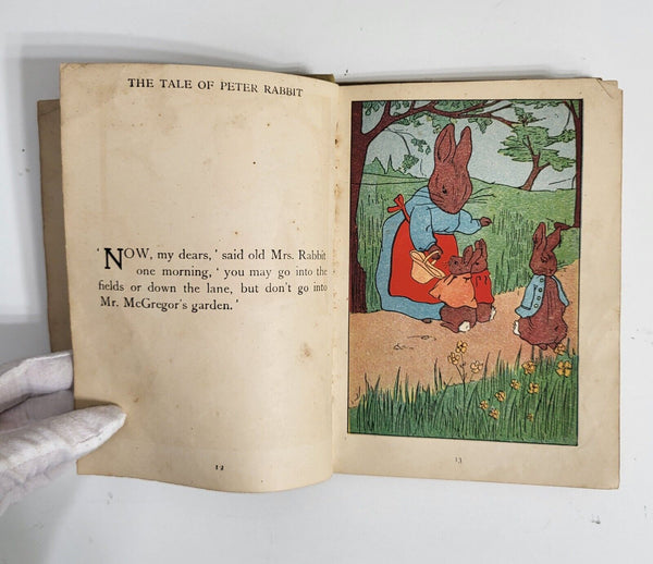 1907 TALE OF PETER RABBIT Beatrix Potter Hardcover