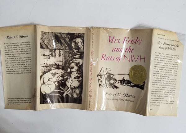 1975 MRS FRISBY AND THE RATS OF NIMH 1st Ed JULY 6TH Imp Robert C. O'Brien HC DJ