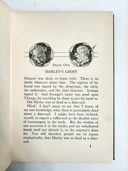 1914 A CHRISTMAS CAROL Charles Dickens Hardcover