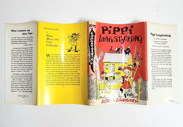 1950 PIPPI LONGSTOCKING Astrid Lindgren Hardcover DJ