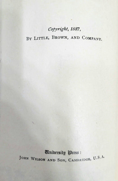 1887 LES MISERABLES IDYLL AND THE EPIC Victor Hugo Hardcover