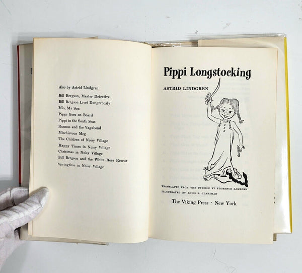 1950 PIPPI LONGSTOCKING Astrid Lindgren Hardcover DJ