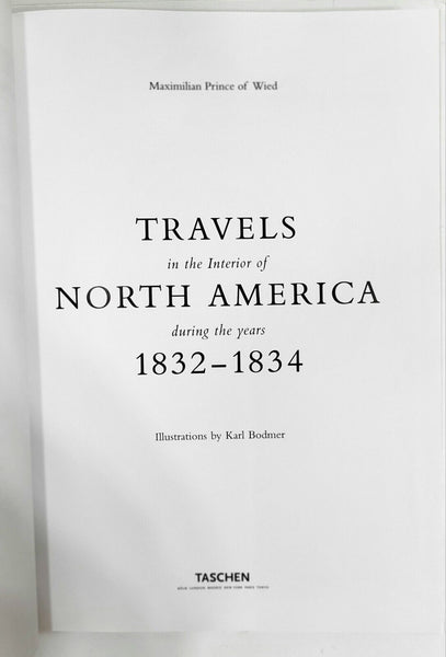 2001 TRAVELS IN THE INTERIOR OF NORTH AMERICA 1832-1834 Maximilian Prince Of Wei