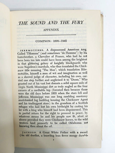 1946 THE SOUND AND THE FURY & AS I LAY DYING William Faulkner Moder Library...