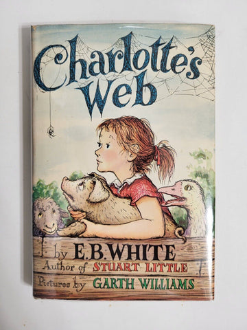 1952 CHARLOTTE'S WEB E.B. White Book Club Edition  Hardcover Dust Jacket