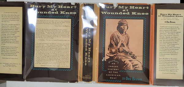 1971 BURY MY HEART AT WOUNDED KNEE Feb 2nd Printing Dee Brown HCDJ