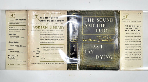 1946 THE SOUND AND THE FURY & AS I LAY DYING William Faulkner Moder Library...