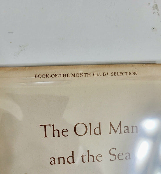 1952 THE OLD MAN AND THE SEA Ernest Hemingway BCE "W" Hardcover Dust Jacket