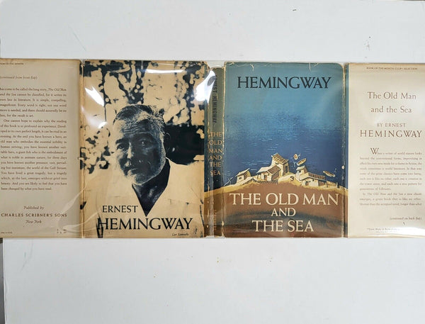 1952 THE OLD MAN AND THE SEA Ernest Hemingway BCE "W" Hardcover Dust Jacket