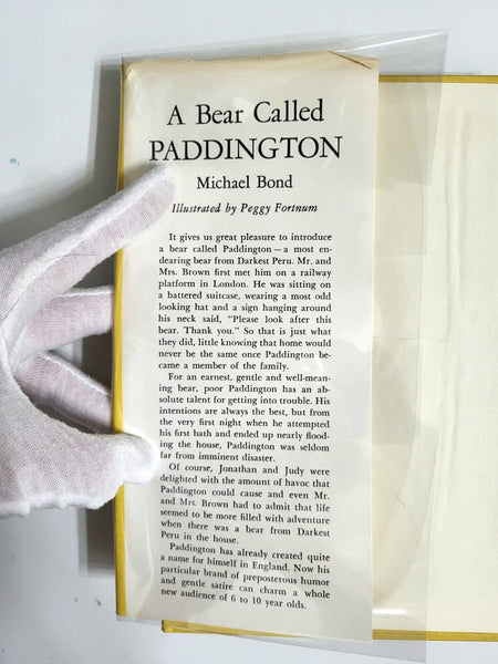 1960 A BEAR CALLED PADDINGTON Michael Bond Eighth Printing C HCDJ