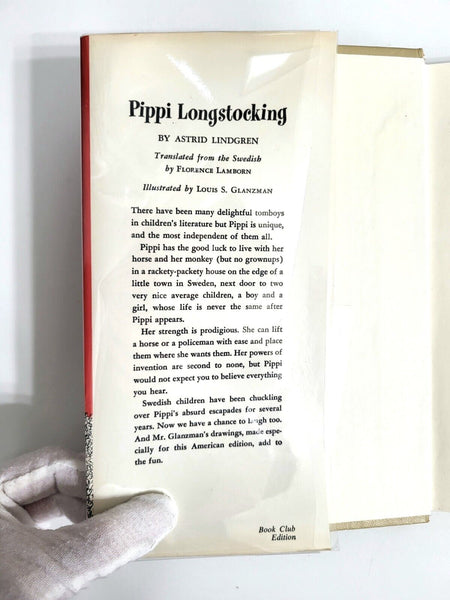 1950 PIPPI LONGSTOCKING Astrid Lindgren Hardcover DJ