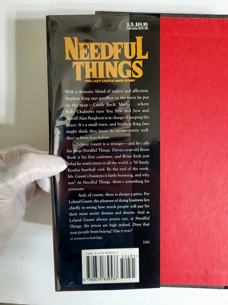 1991 NEEDFUL THINGS 1st Ed 2nd Imp Stephen King HCDJ