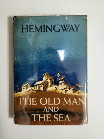 1952 THE OLD MAN AND THE SEA Ernest Hemingway BCE "W" Hardcover Dust Jacket