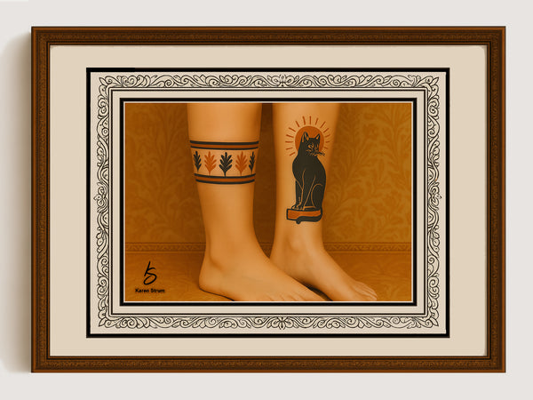 Behemoth the Cat – Tampa Bay Henna Tattoo, Art Print, or Note Cards | Inspired by The Master and Margarita