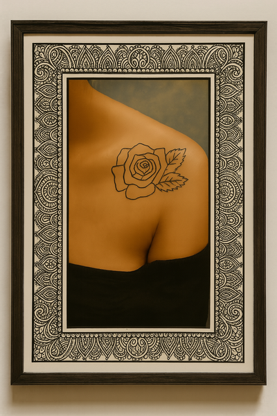 Sultry Shoulder Rose – Henna Tattoo or Art Print 🌹