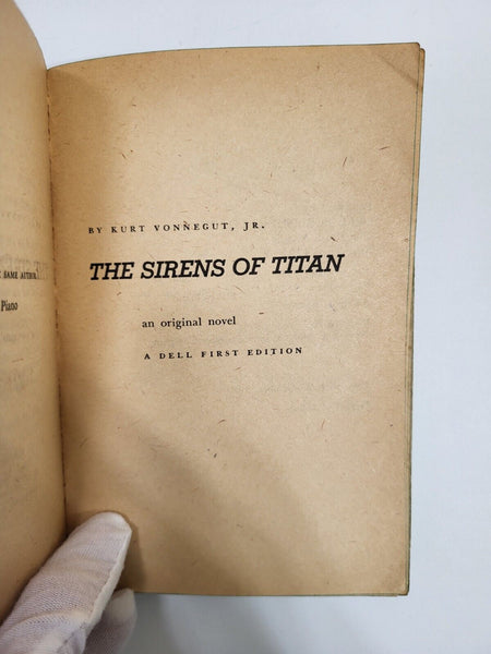 1959 THE SIRENS OF TITAN Kurt Vonnegut First Printing Paperback
