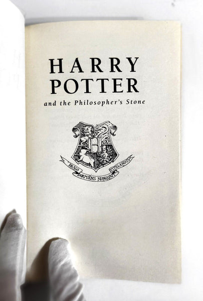 1997 HARRY POTTER PHILOSOPHER'S STONE JK Rowling Hardcover Dust Jacket