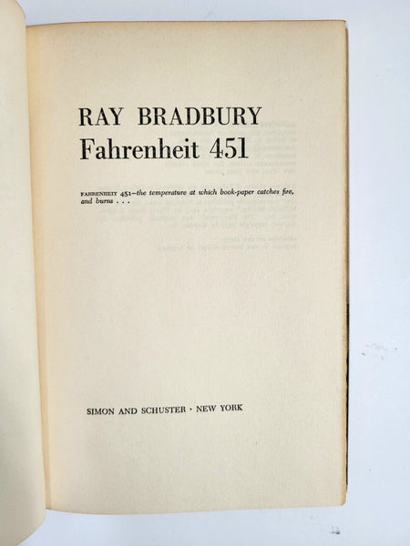 1967 FAHRENHEIT 451 Ray Bradbury BCE Dust Jacket Hardcover