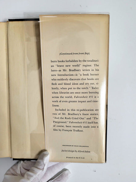 1967 FAHRENHEIT 451 Ray Bradbury BCE Dust Jacket Hardcover