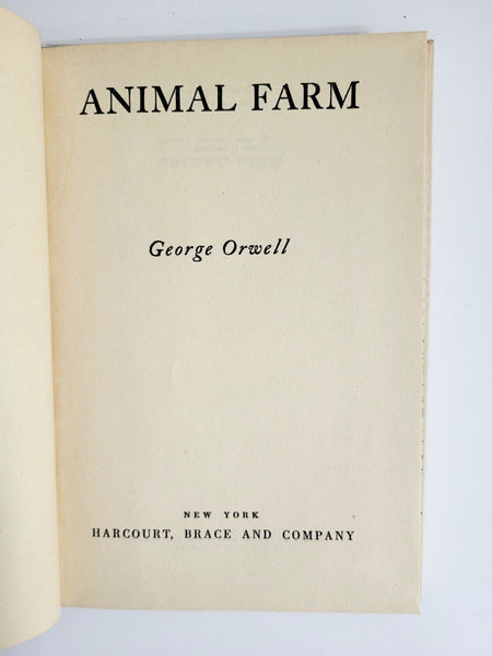 1946 ANIMAL FARM George Orwell Dust Jacket
