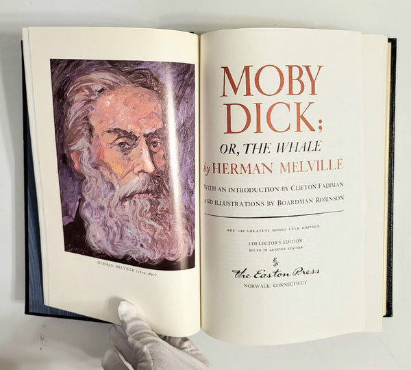1977 MOBY DICK Herman Melville Collector's Edition Hardcover
