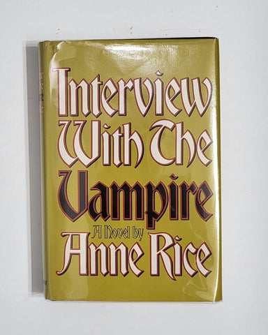 1976 INTERVIEW WITH THE VAMPIRE Anne Rice Hardcover Dust Jacket BCE