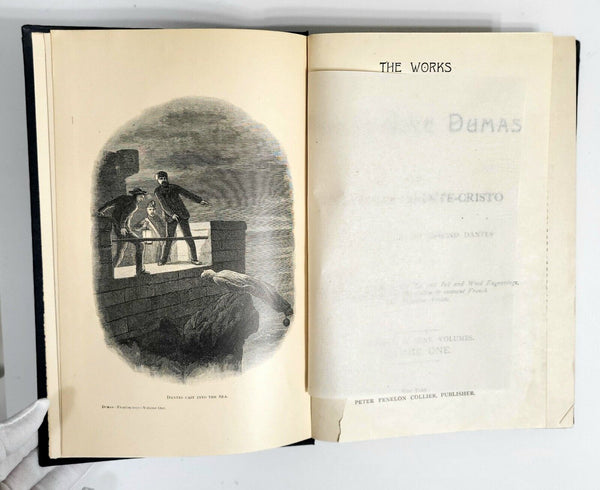 1893 THE COUNT OF MONTE CRISTO Works Vol 1  Alexandre Dumas