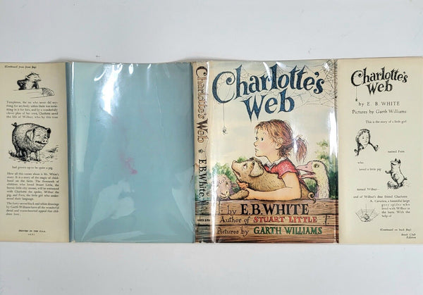 1952 CHARLOTTE'S WEB EB White Book Club Edition Hardcover Dust Jacket
