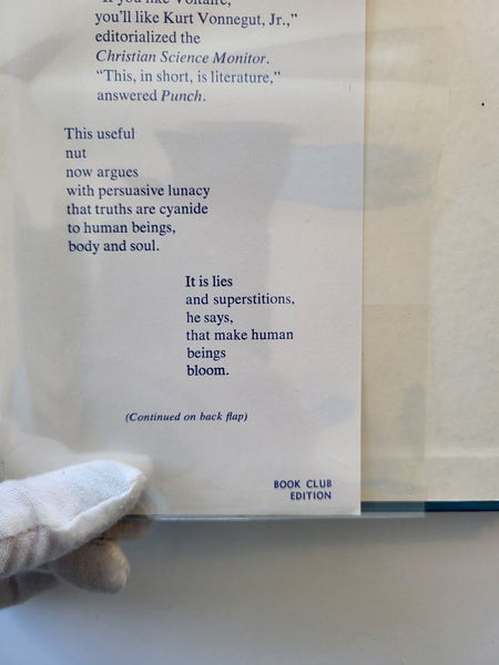 1963 CAT'S CRADLE Kurt Vonnegut Hardcover MYLAR Dust Jacket BCE