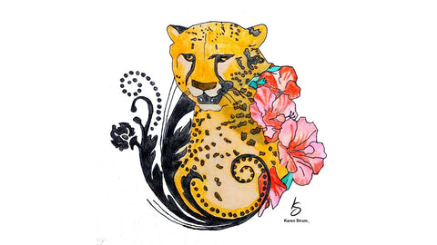 Custom Tattoo Design - Watercolor Painting 11x14 - Your Concept - Hand Painted
